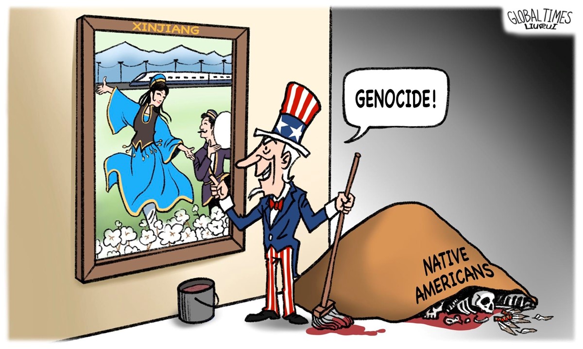 کاریکاتور| نسل‌کشی بومیان در آمریکا