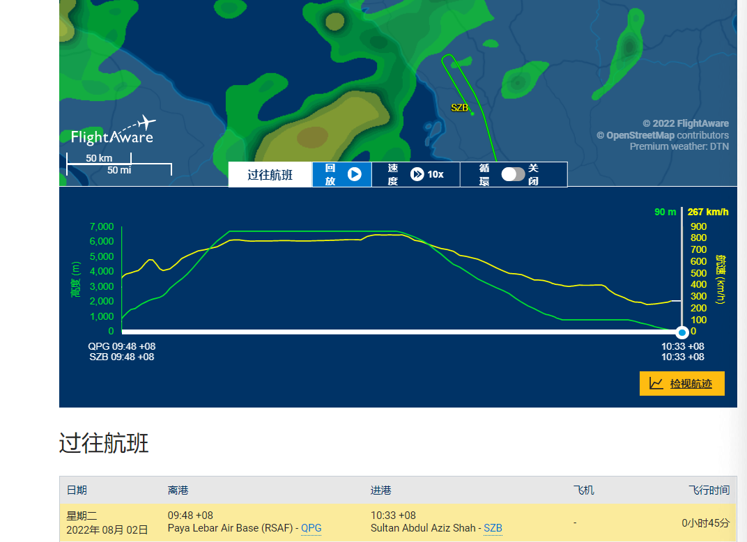 یک پایگاه اطلاع‌رسانی پرواز: «هواپیمای نانسی پلوسی» وارد مالزی شدا