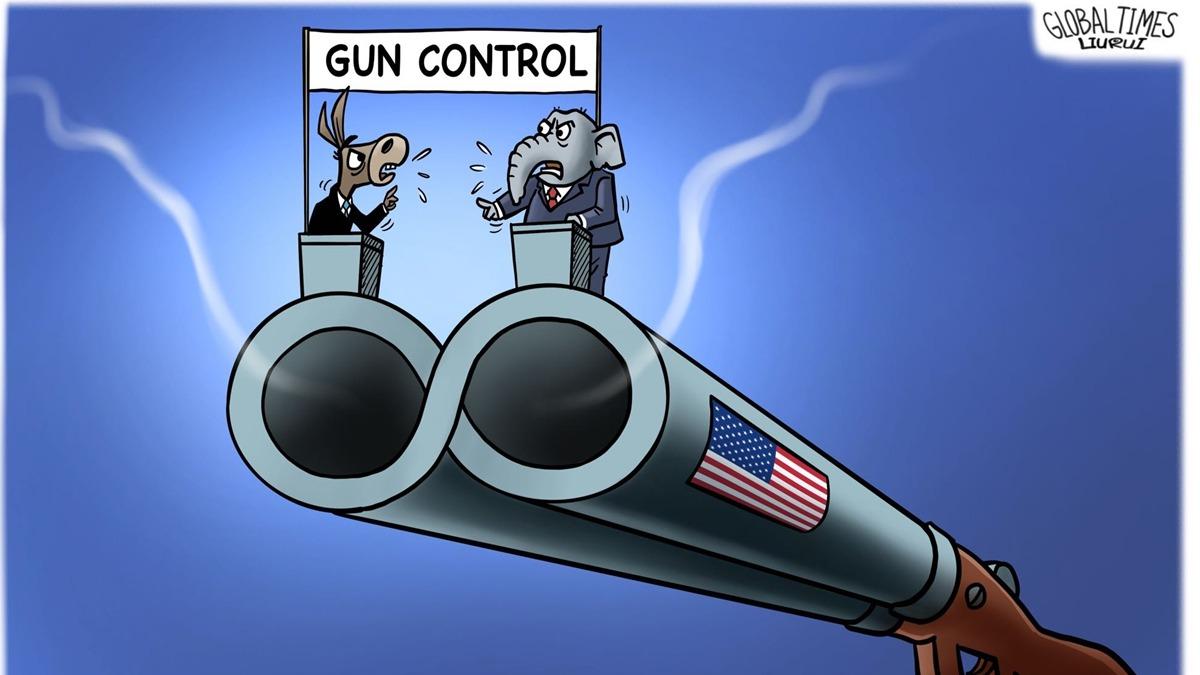 کاریکاتور| خشونت سلاح در آمریکا؛ جمهوریخواهان مقصرند یا دموکرات‌ها؟ا