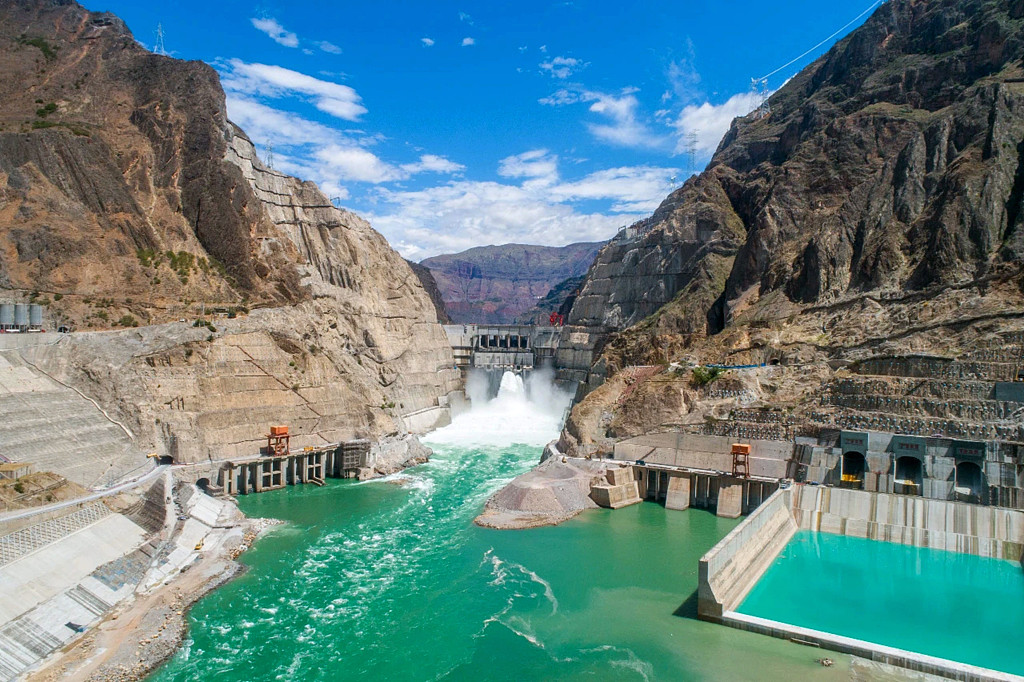Hidrocentrali Wudongde në provincën Sichuan të Kinës Jugperëndimore/ foto nga VCG