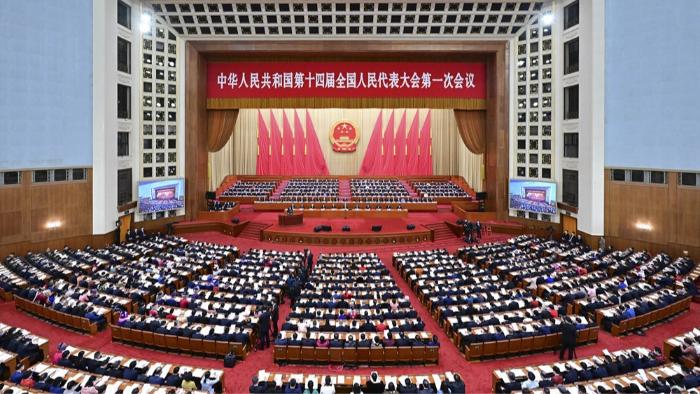 گشایش اولین نشست چهاردهمین مجلس ملی نمایندگان خلق چین در پکن و پیام گزارش کار دولت چینا