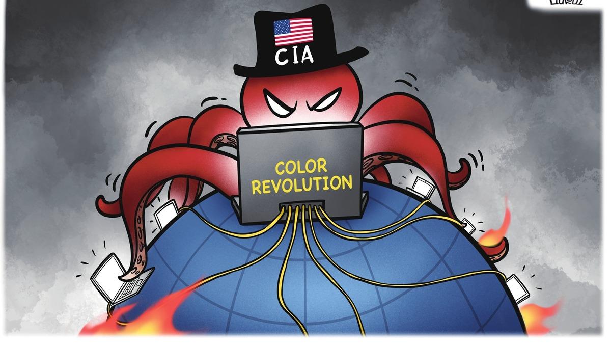 کاریکاتور| چرا سازمان «سیا» مادر تمام انقلاب‌های رنگی جهان است؟ا