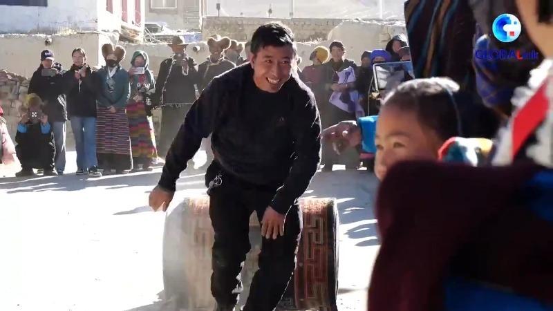 ویدئو| برگزاری بازی‌های سنتی برای گرامیداشت سال نوی تبتیا