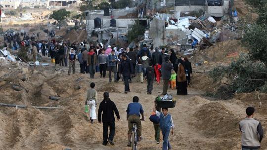 تمایل اسرائیل برای مذاکره در مورد بازگشت فلسطینیان به شمال غزها