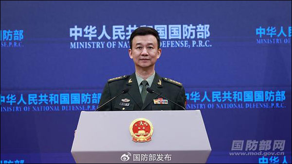 โฆษกกระทรวงกลาโหมจีนตอบคำถามเกี่ยวกับการทหาร