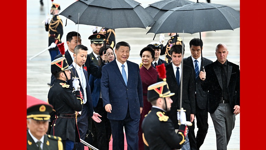 دیدار رئیس جمهور چین از فرانسها