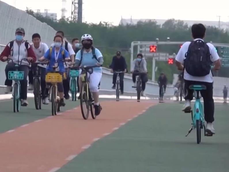 北京初の自転車専用道路 累計走行台数が935万台超