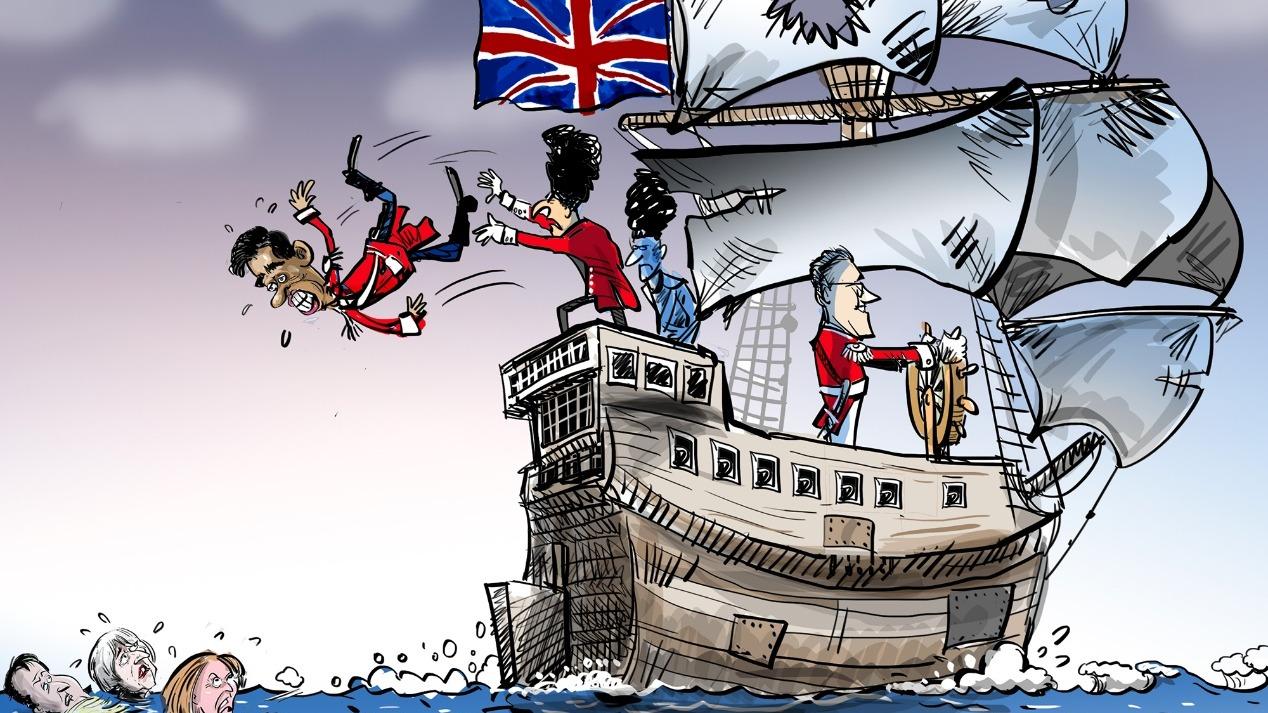 کاریکاتور| چرخ و فلک سیاسی در انگلیس!ا