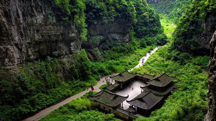 روستای گردشگری جینگ جو در چونگ چینگ چین