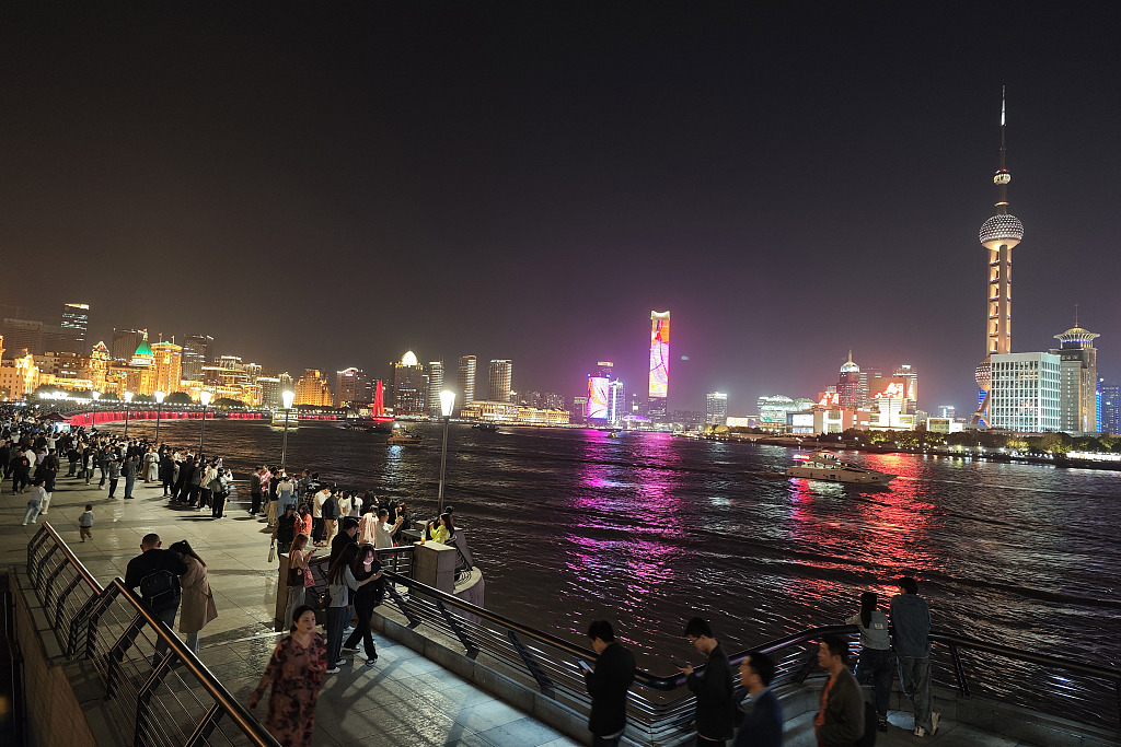 Fluks i turistëve në Shangai, 22 prill, 2023(Foto:VCG)
