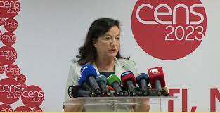 Drejtore e INSTAT Elsa Dhuli (Foto Gazeta Panorama)