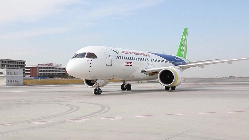 中国国産旅客機「C919」 大口受注を獲得