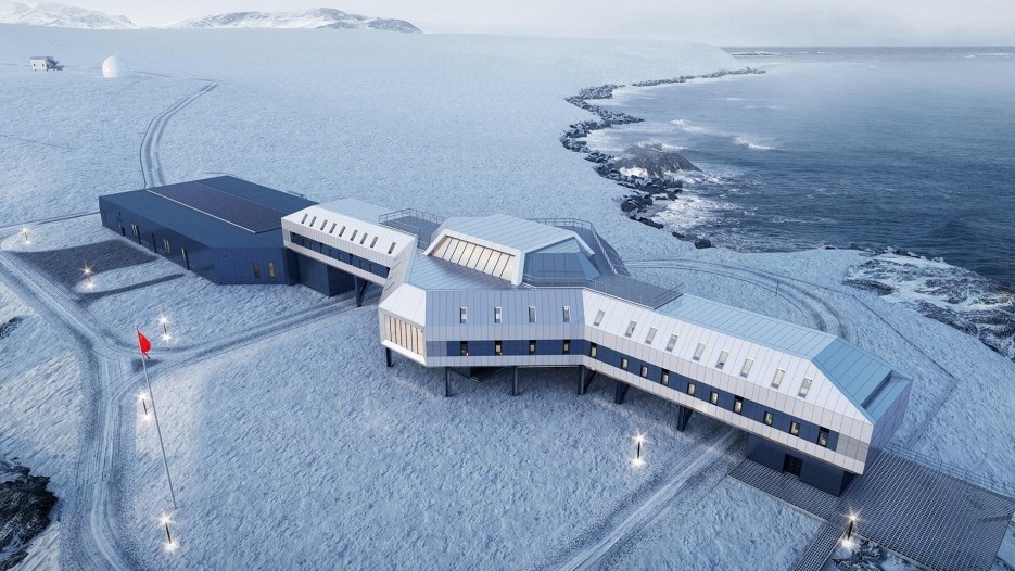 Macheta proiectului celei de-a cincea stații de cercetare antarctică a Chinei