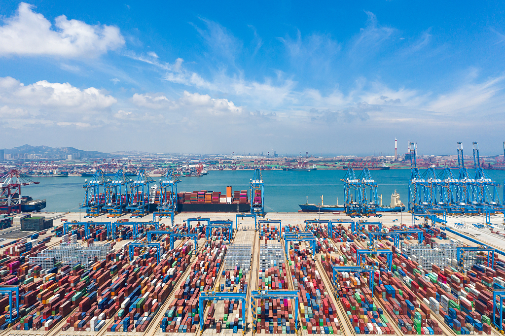 Porti Qingdao, provincë Shandong të Kinës Lindore(Foto:VCG)