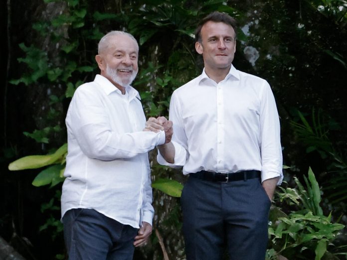 Presidentët e Francës dhe Brazilit (Foto ATSH)