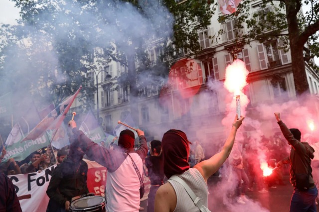 protestat ne France (Foto Rtsh)