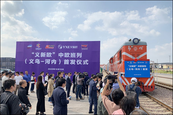 จีนต่อเส้นทางรถไฟจีน-ยุโรปเชื่อมอาเซียน ขนส่งสินค้าจากเมืองอี้อู_fororder_20201011bl2