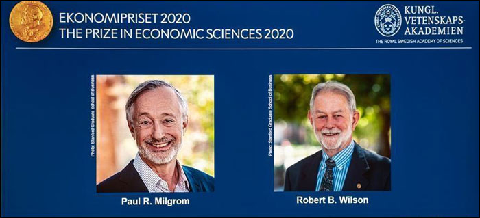 สองนักเศรษฐศาสตร์ชาวอเมริกันคว้ารางวัลโนเบล 2020_fororder_20201013nj1