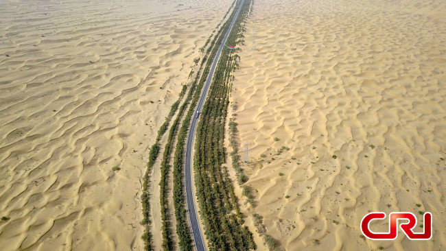 طريق تاكليماكان الصحراوي السريع في شينجيانغ
