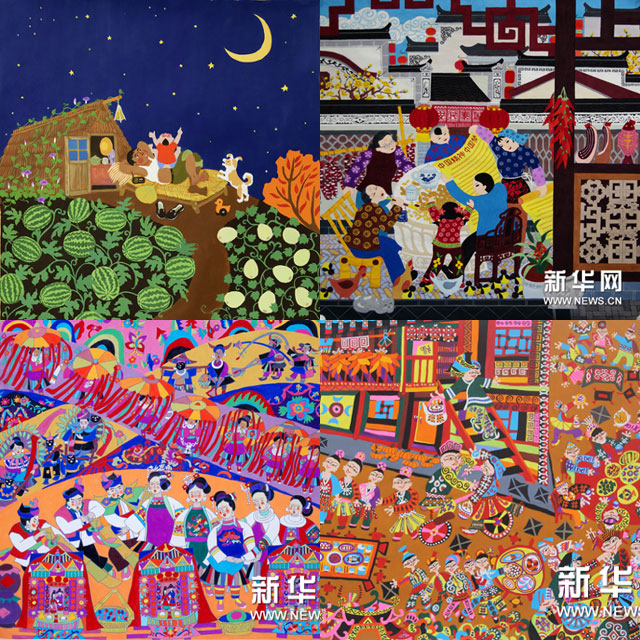 「中国の精神・中国の夢」農民画作品展開催＝北京