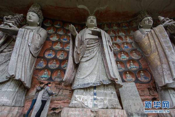 世界遺産の大足石刻釈迦涅槃像の修繕作業が開始＝重慶