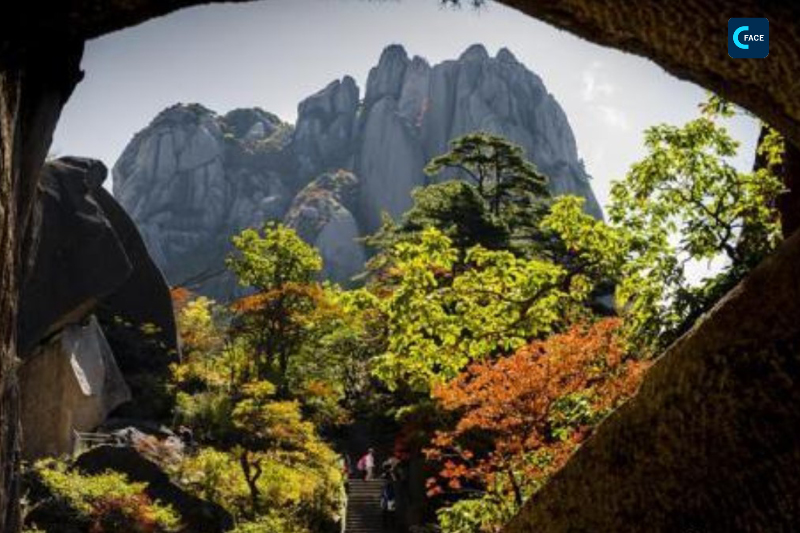 งาม! ทิวทัศน์ยามฤดูใบไม้ร่วงของภูเขาหวงซานแห่งมณฑลอานฮุย (Mount Huangshan) งดงามประดุจภาพวาด