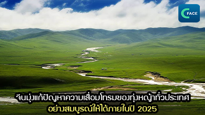 จีนมุ่งแก้ปัญหาความเสื่อมโทรมของทุ่งหญ้าทั่วประเทศอย่างสมบูรณ์ให้ได้ภายในปี 2025_fororder_2021082406news