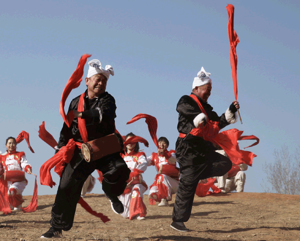 陝西省北部の安塞、腰鼓などの伝統芸術がたっぷり
