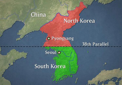 कोरियाली प्रायद्वीपमा चाँदीको घेरा