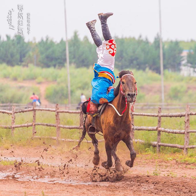 मंगोलियाली शैलीको घोडा प्रतियोगिता