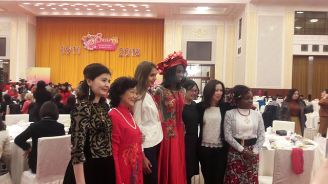 日本人スタッフのつぶやき360～人民大会堂で国際女性デーのイベントが行われました