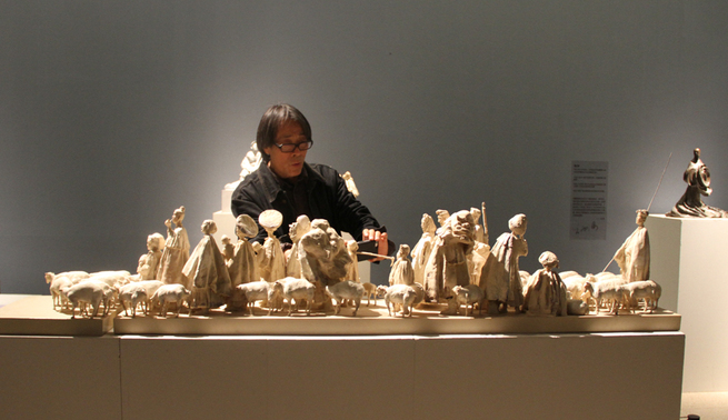 若手彫刻家の作品展開催=中国美術館